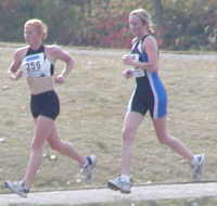duathletes running